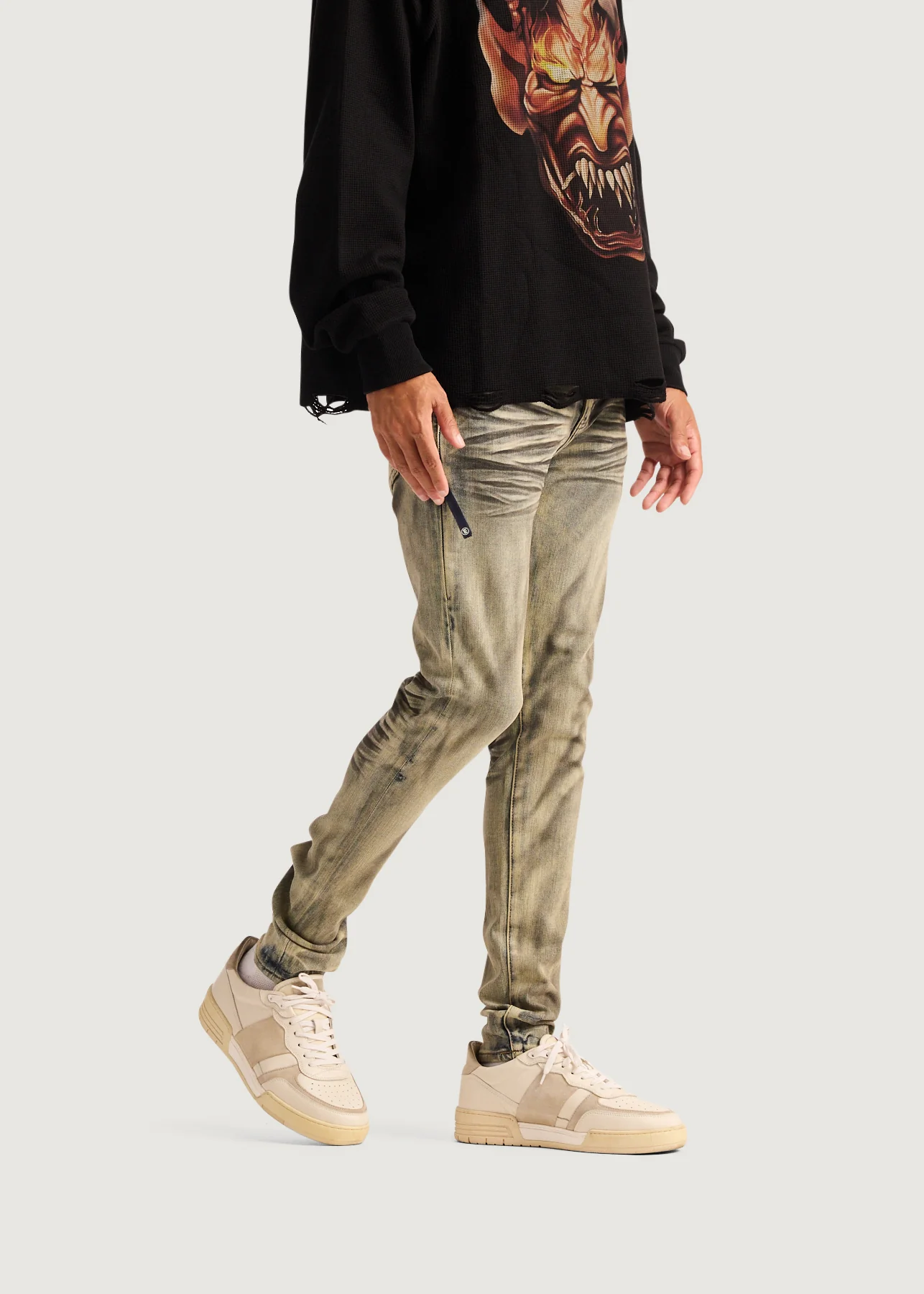 David Skinny Denim (Burnt Sand) - Image 4