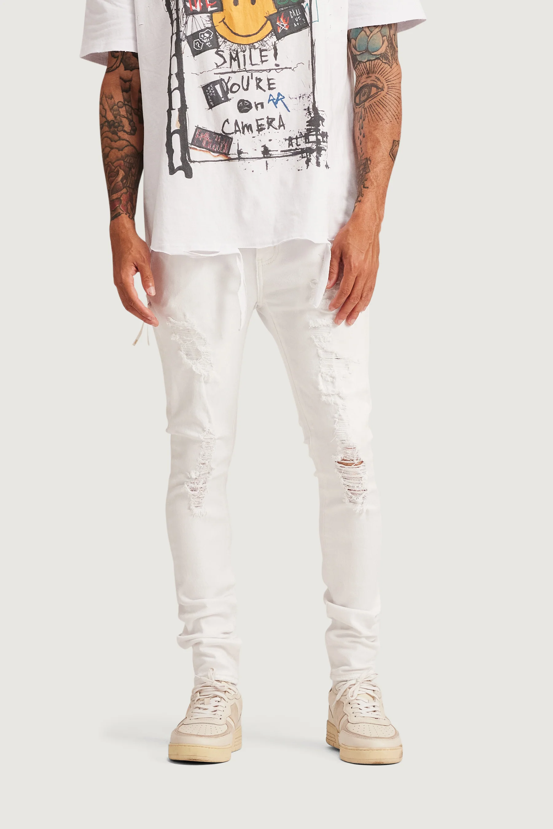 David Skinny Denim (White) - Image 2