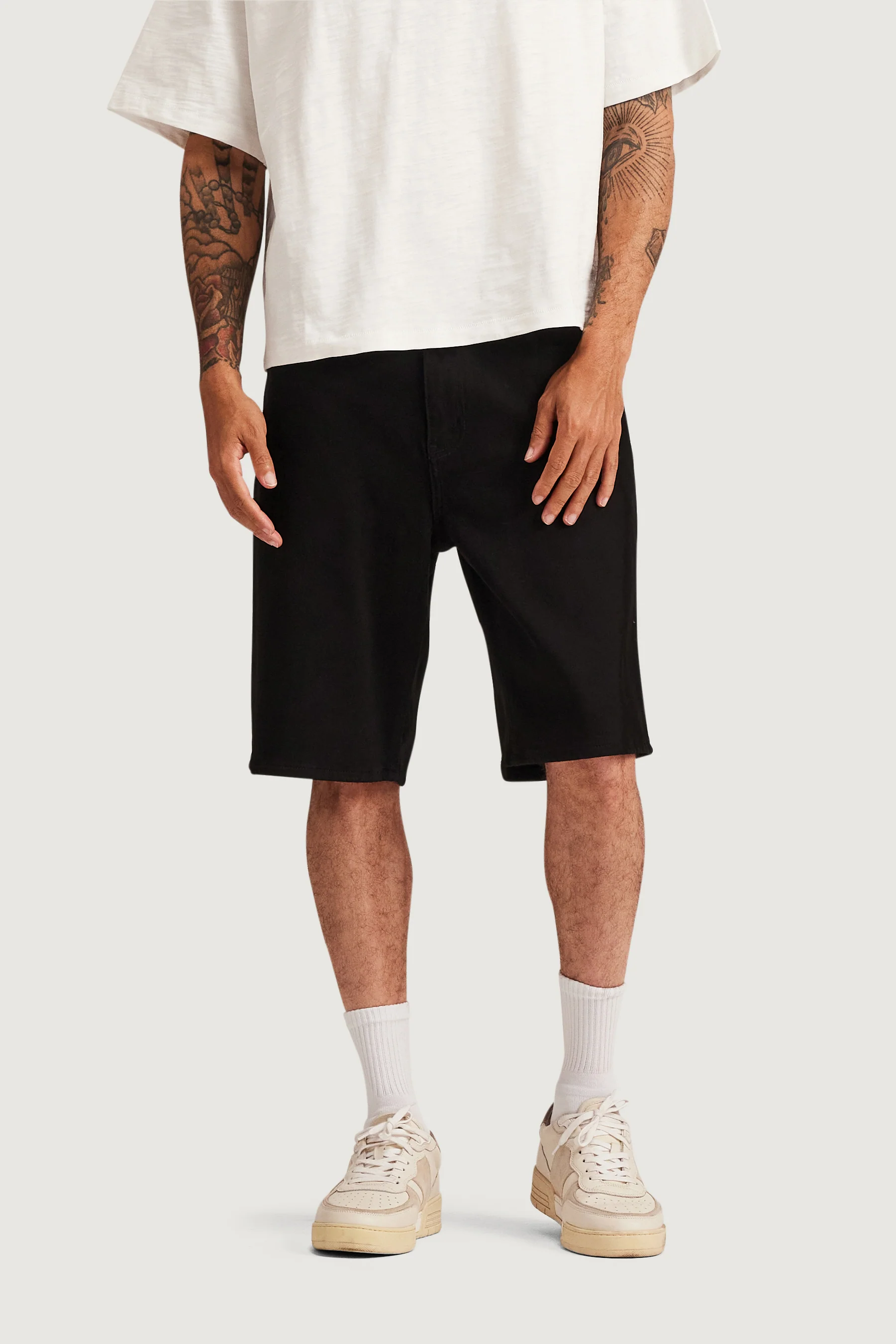 Easy Denim Short (Black) - Image 2