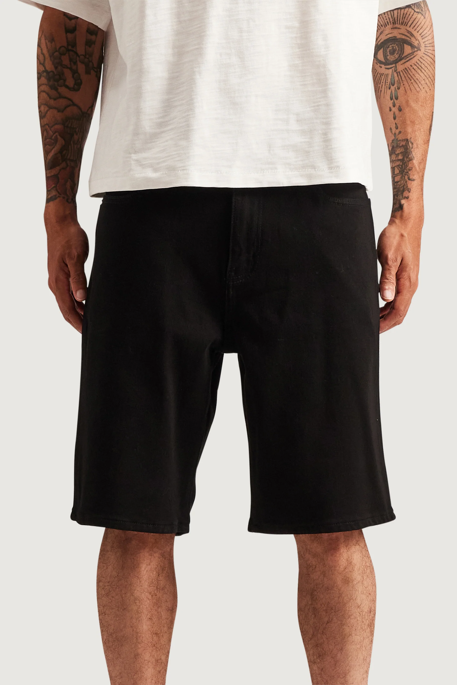 Easy Denim Short (Black) - Image 3