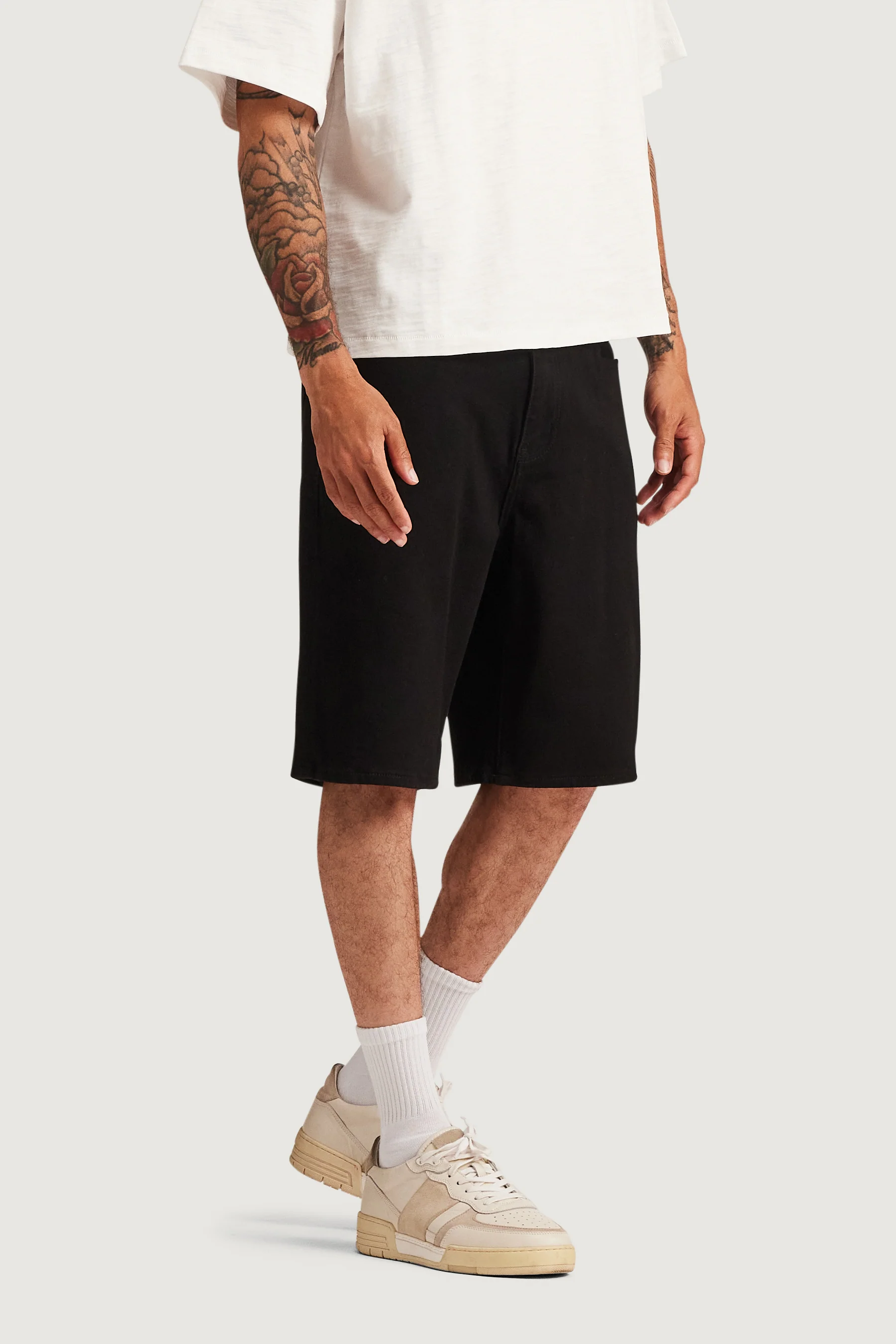 Easy Denim Short (Black) - Image 4