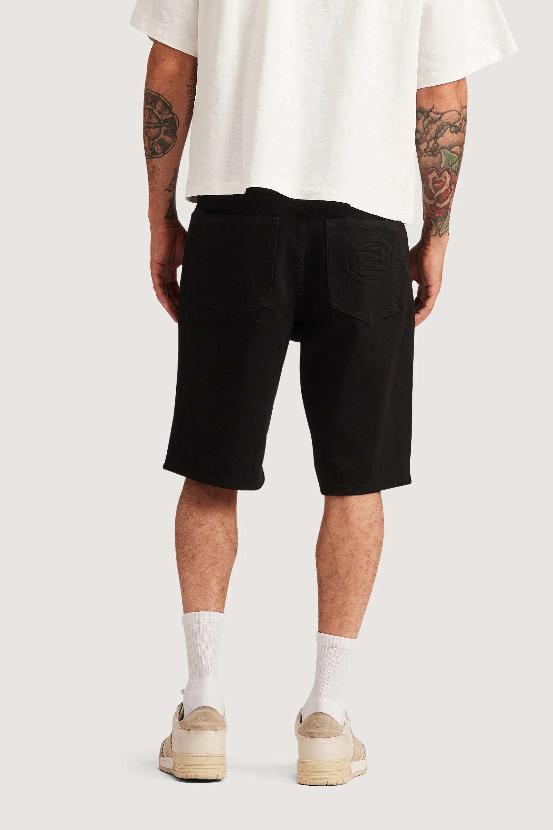 Easy Denim Short (Black) - Image 6