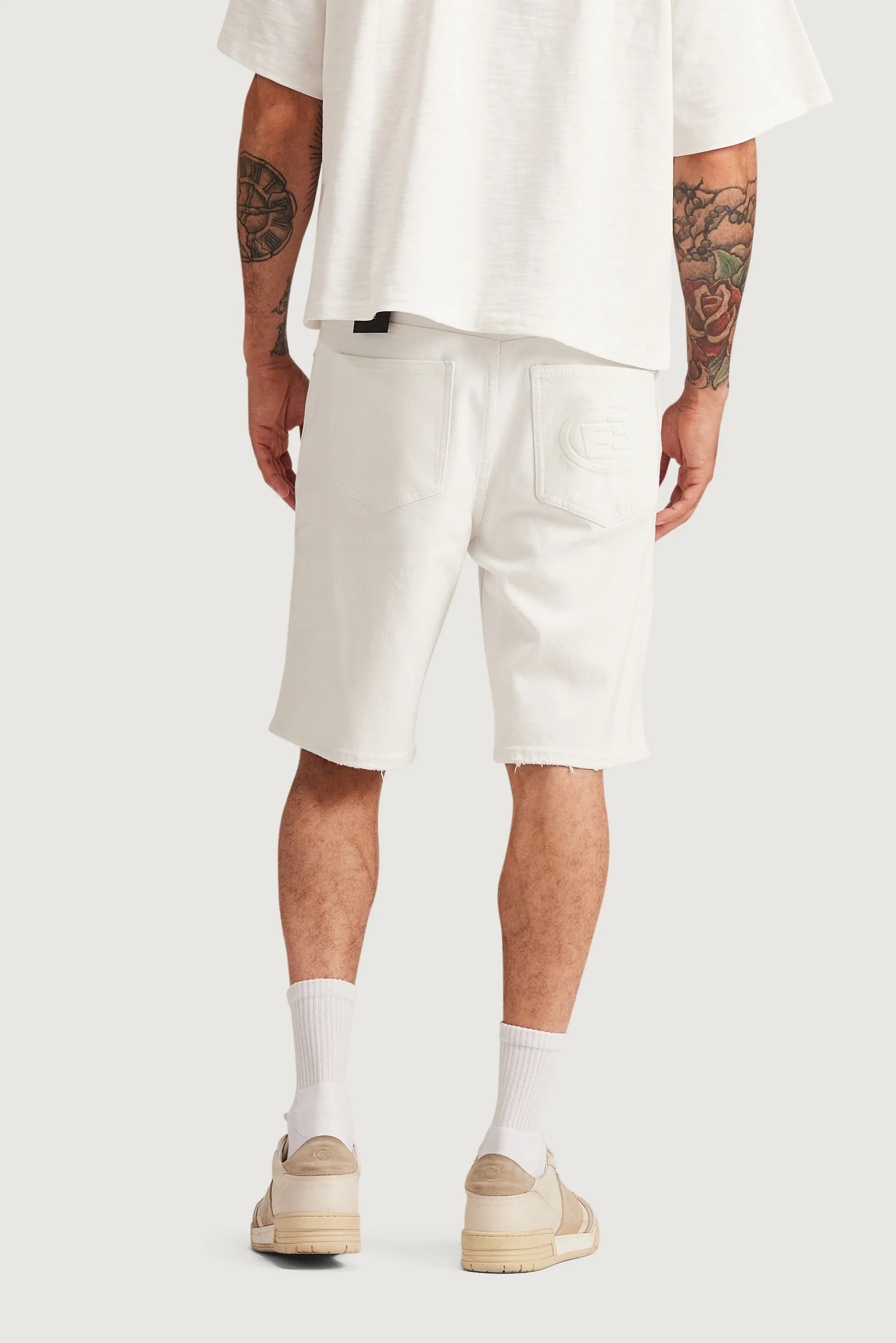 Easy Denim Short (White) - Image 5