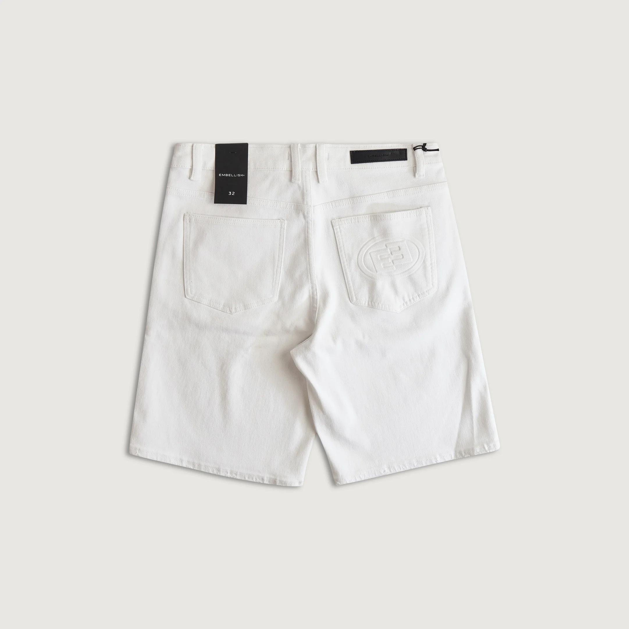 Easy Denim Short (White) - Image 7