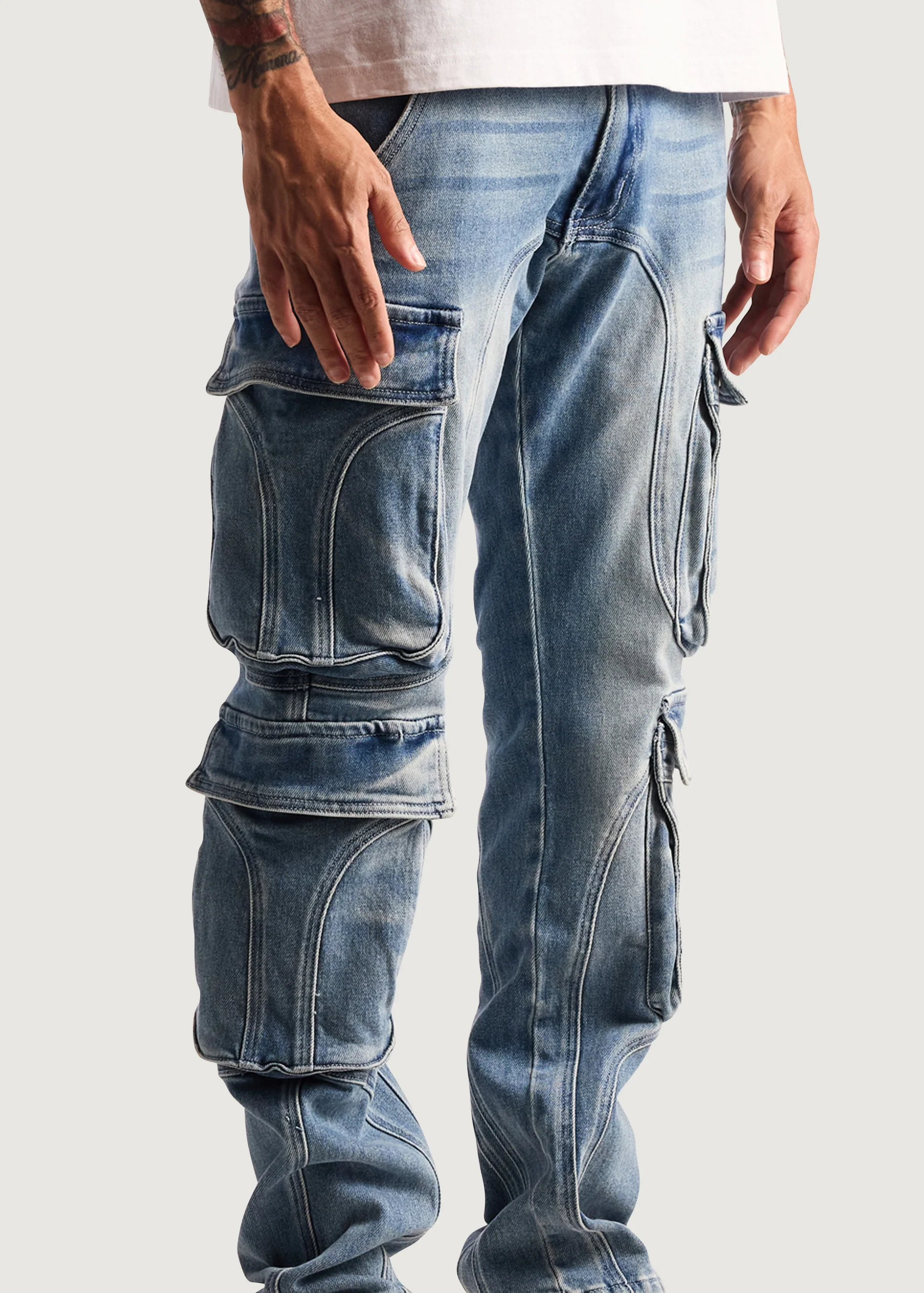 Recon Cargo Denim (Blue) - Image 4