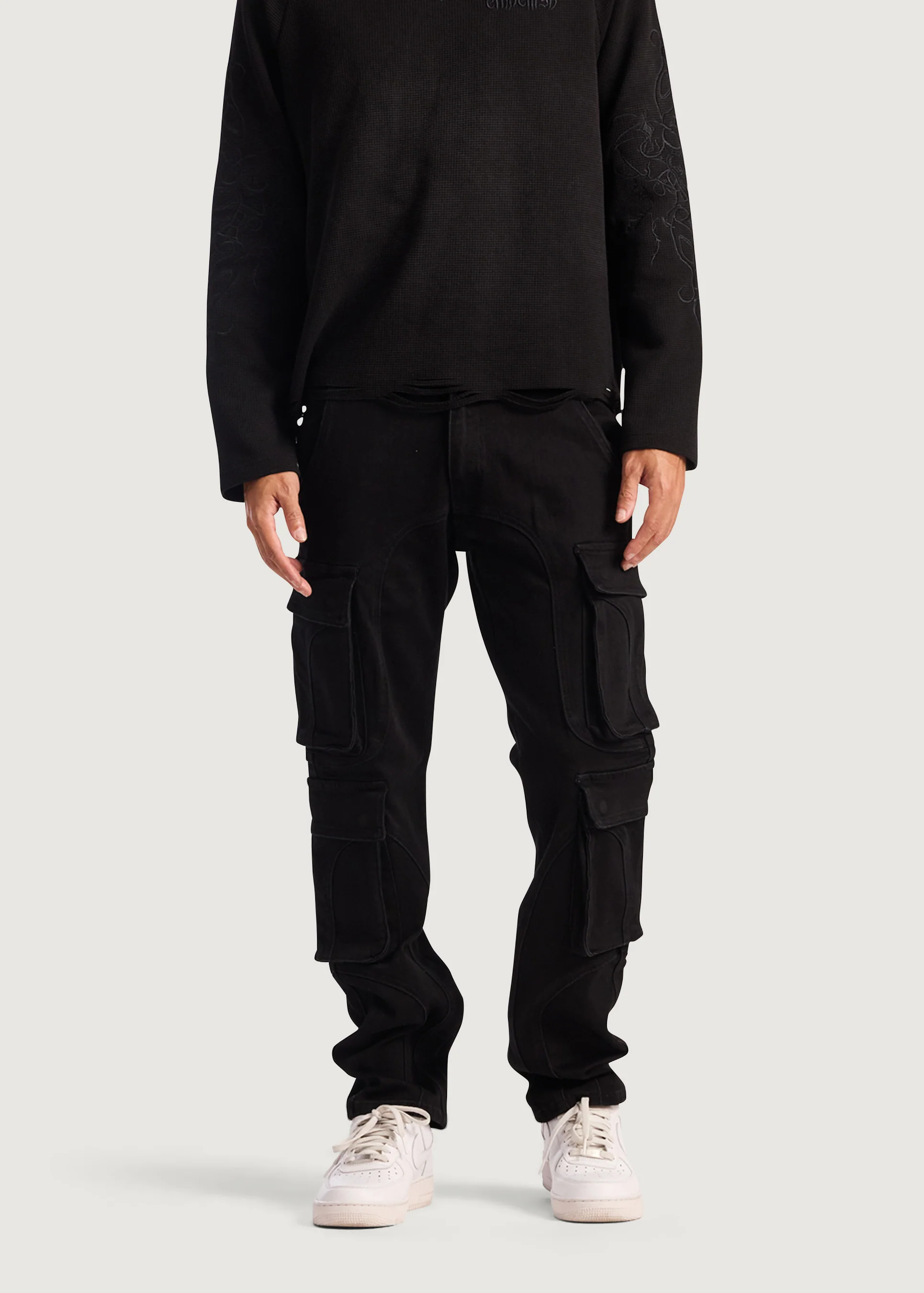 Recon Cargo Denim (Black) - Image 2