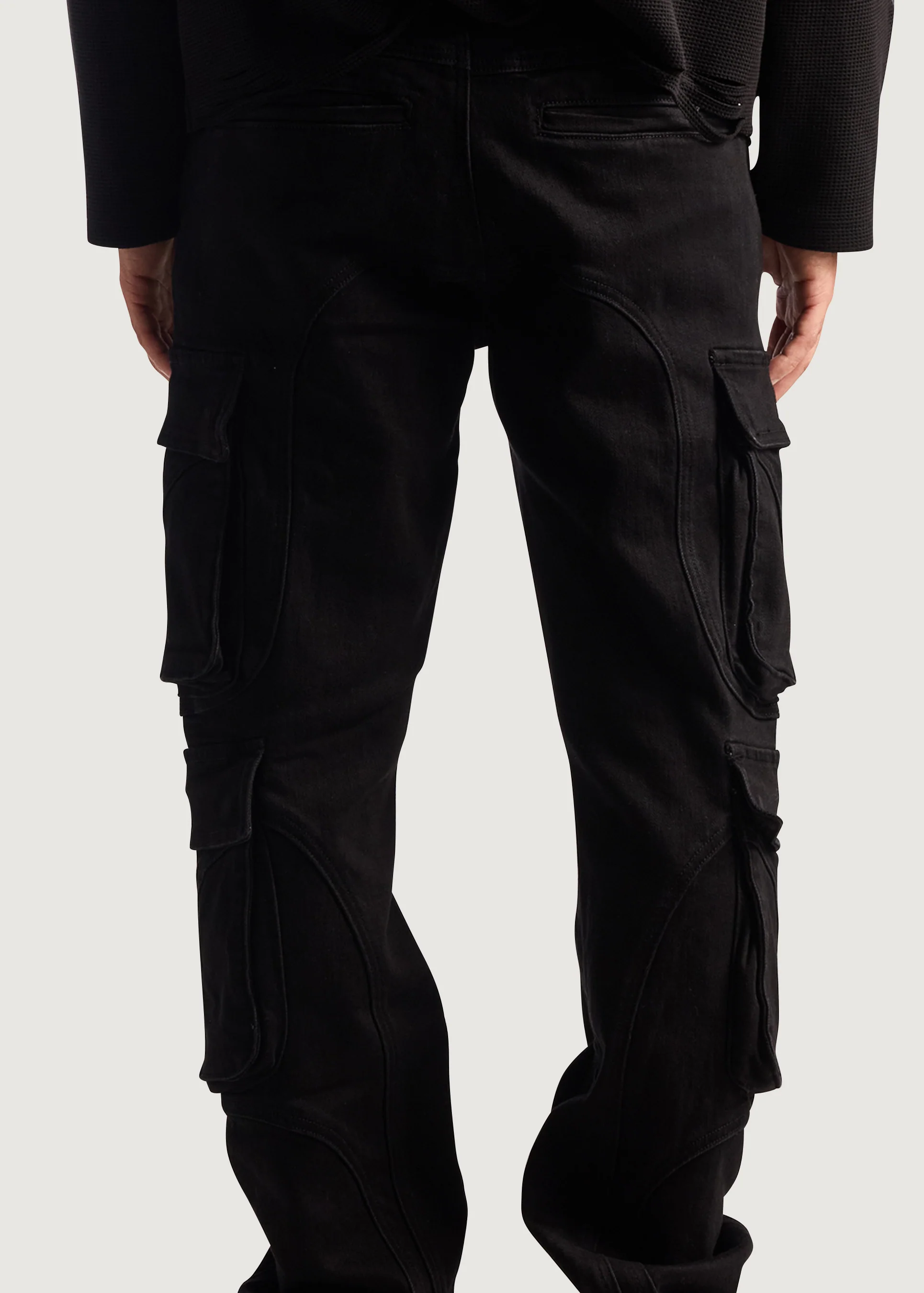 Recon Cargo Denim (Black) - Image 5