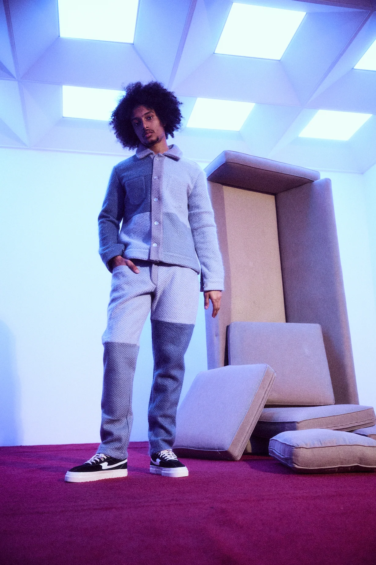 Leonard Knit Pant (Blue) - Image 4