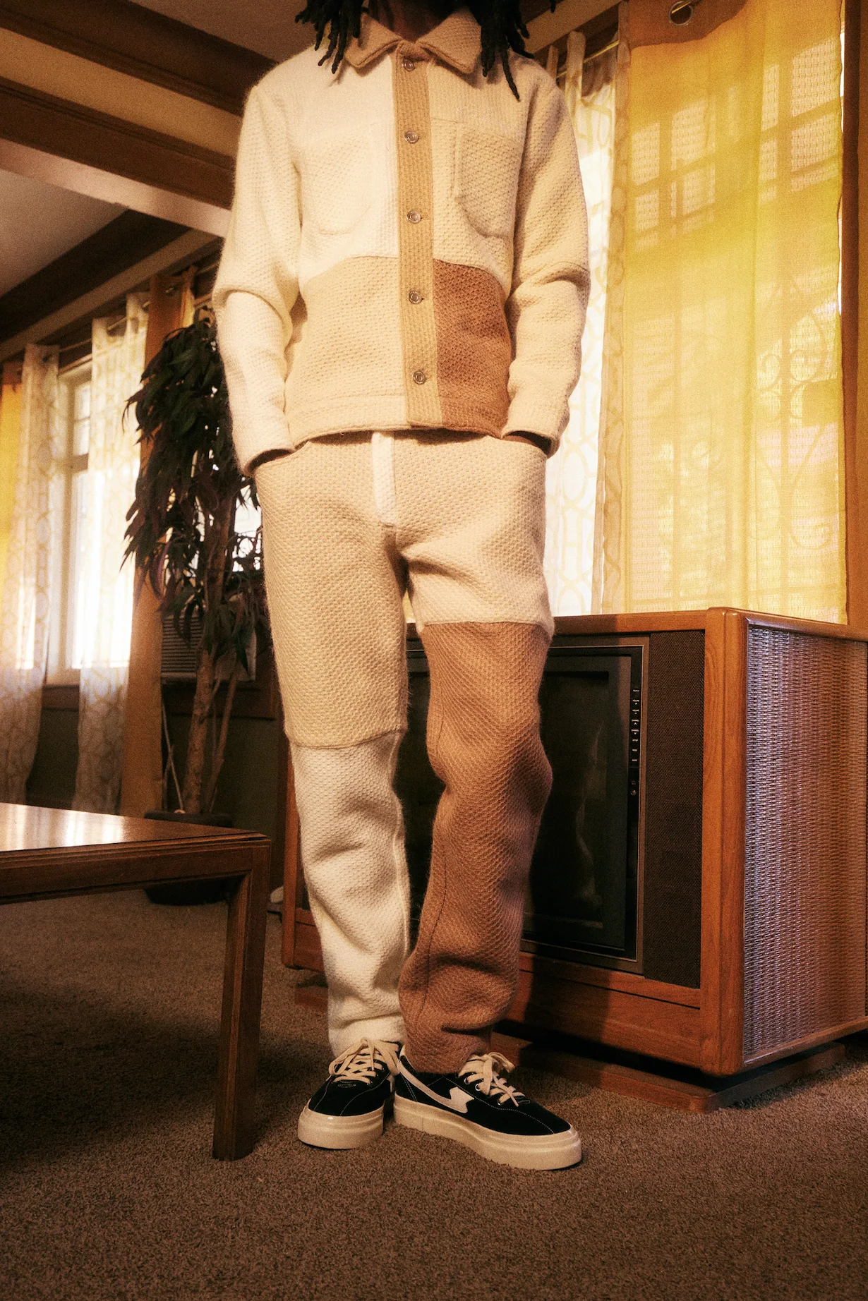 Leonard Knit Pant (Brown) - Image 2