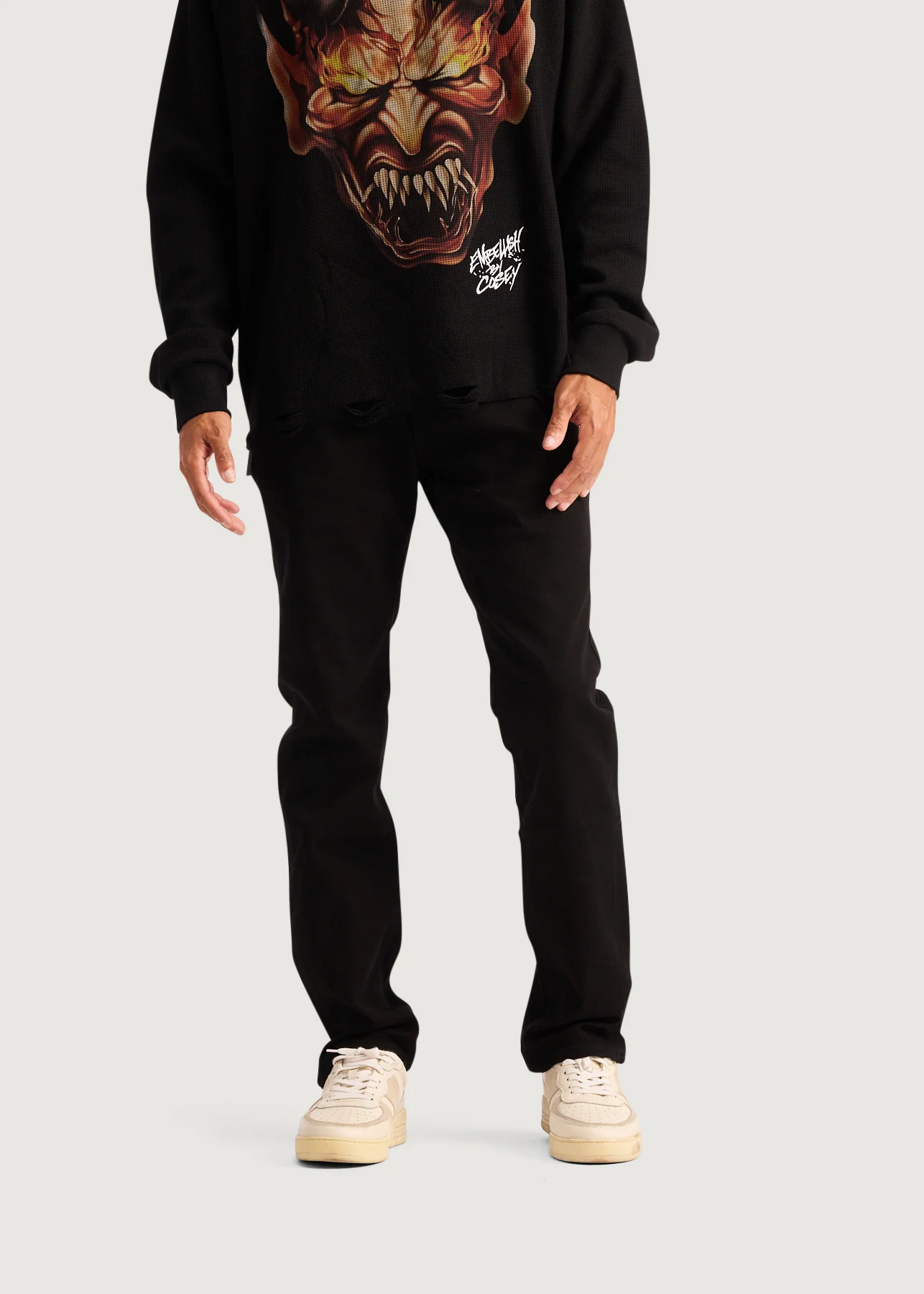 Spencer Slim Straight Denim (Black) - Image 2