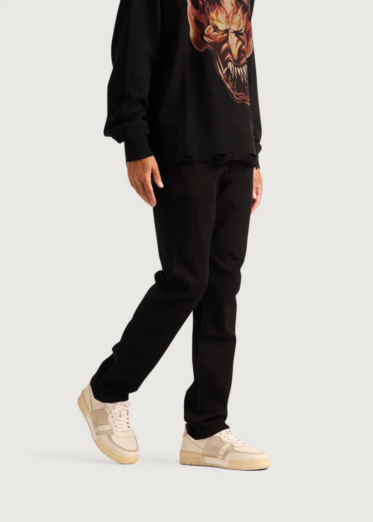 Spencer Slim Straight Denim (Black) - Image 4